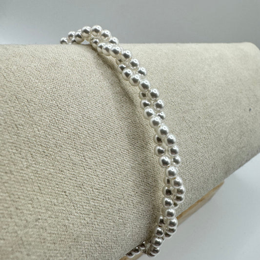 BR 2 FILI PERLINE INTRECCIATI