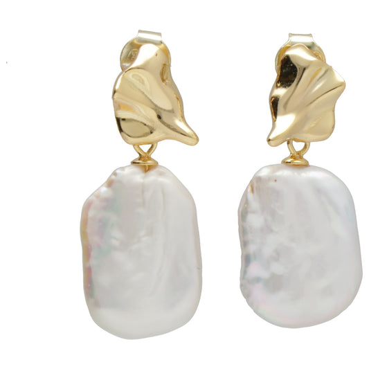 OR PENDENTE CON PERLA + ELE DORATO