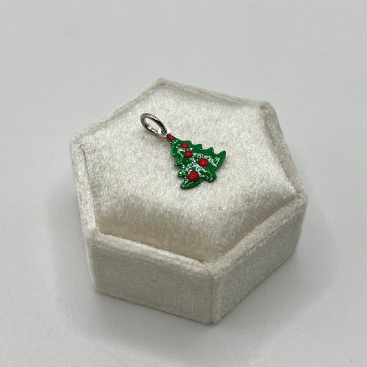 CIONDOLO ALBERO DI NATALE SMALTO