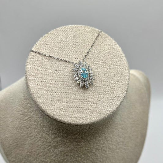 COLLANA CIONDOLO ZIRC E PIETRA