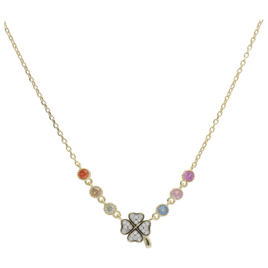 CL CHARM QUADRIFOGLIO + PIETRE