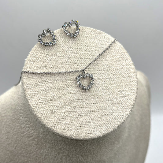 SET CL + OR CUORE TRAFORATO ZIRC