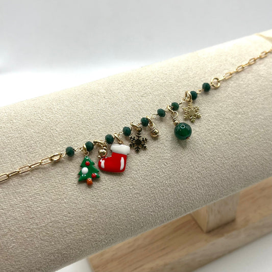 BR CHARM NATALIZI E PERLINE VERDI