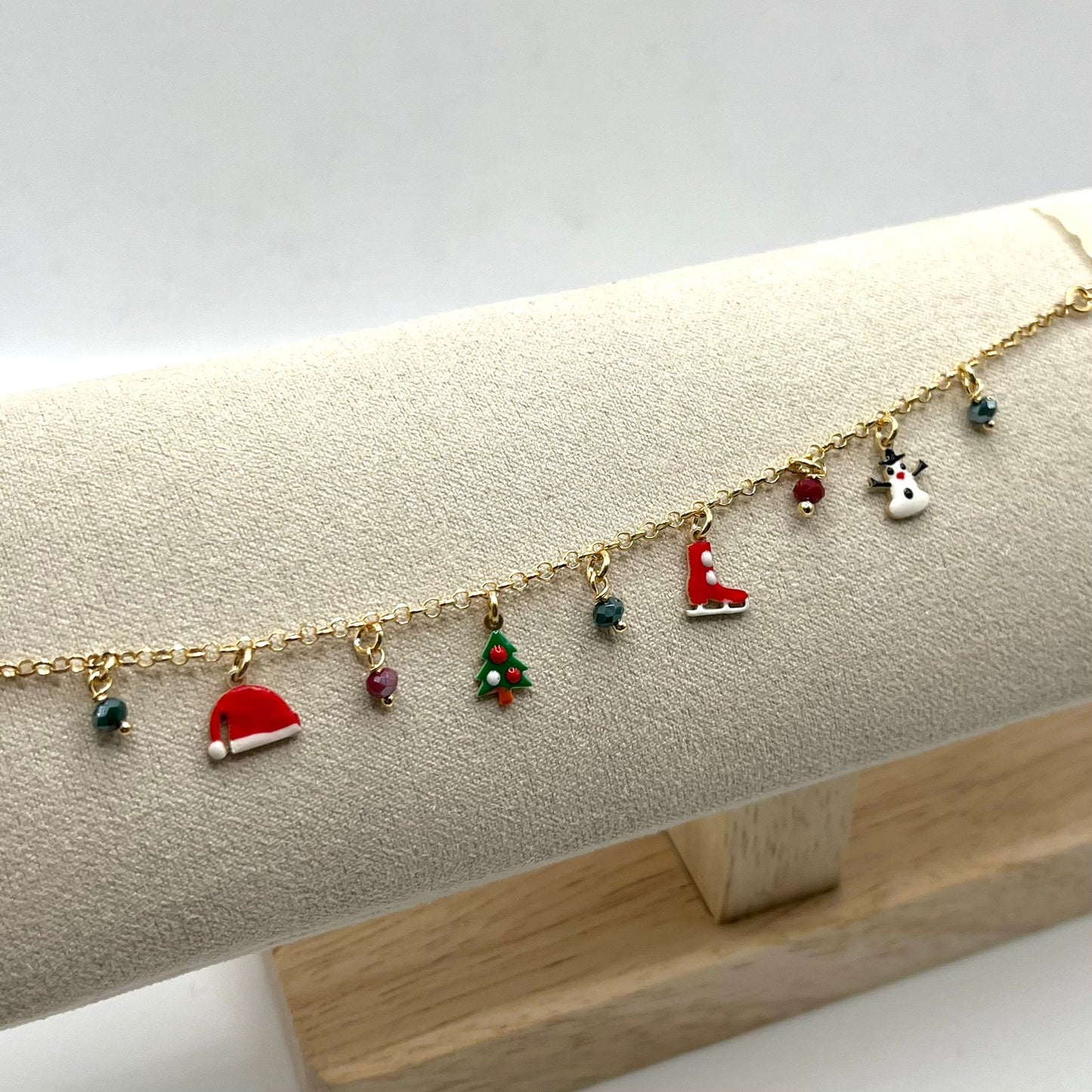 BR CHARM NATALIZI PERLINE VIOLA E VERDI