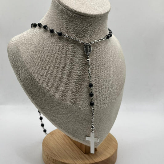 CL ROSARIO SACRO LUNGO CON PALLINE 4 MM