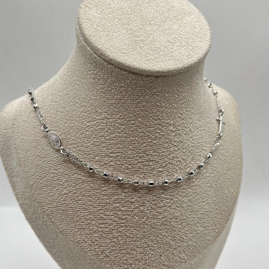 CL ROSARIO PALLINE DIAMANTATE