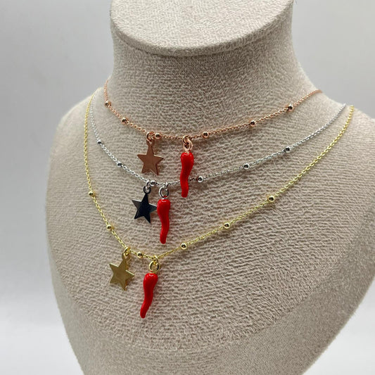 CL PALLINE CHARM CORNO E STELLA