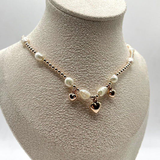 CL CON PALLINE + PERLE 3 CIONDOLI