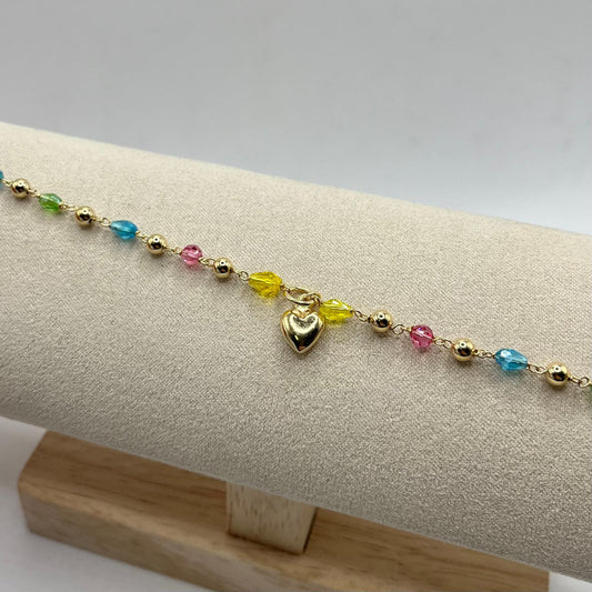 BR PERLINE E CUORE BOMB PENDENTE