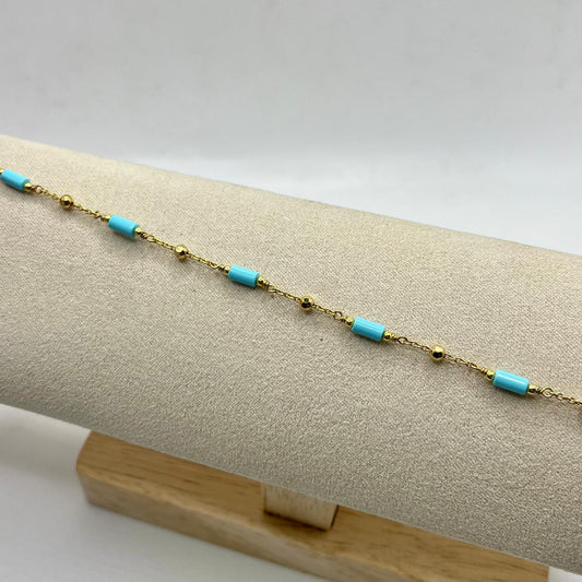 BR PERLINE CILINDRI PASTA TURCHESE