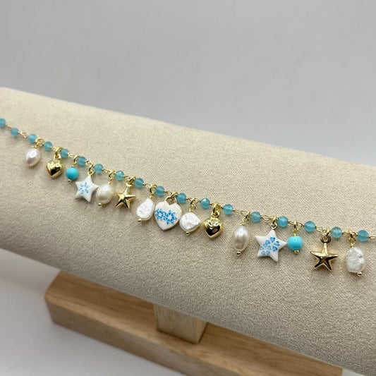 BR PERLE ELEM SMALTATI E STELLINE