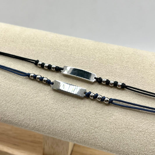 BR CORDINO E TARGHETTA CON 6 RONDELLE