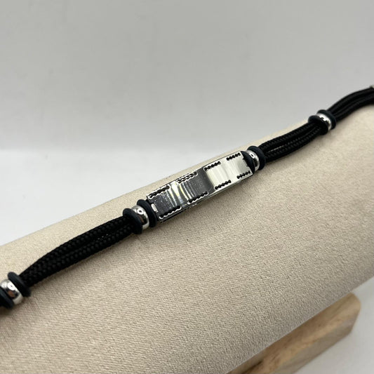 ACC BR CORDA CON TARGHETTA 3,5 X 0,8 CM LAVORATA