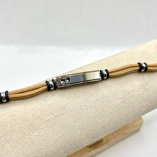 ACC BR CORDA CON TARGHETTA 3,5 X 0,8 CM + DISEGNO