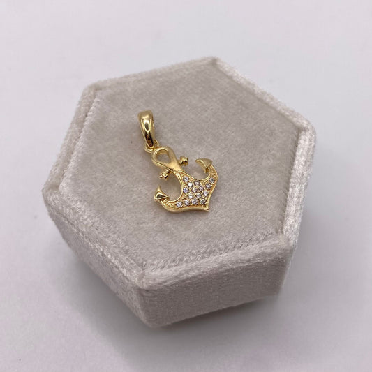 CIONDOLO ANCORA CON ZIRCONI