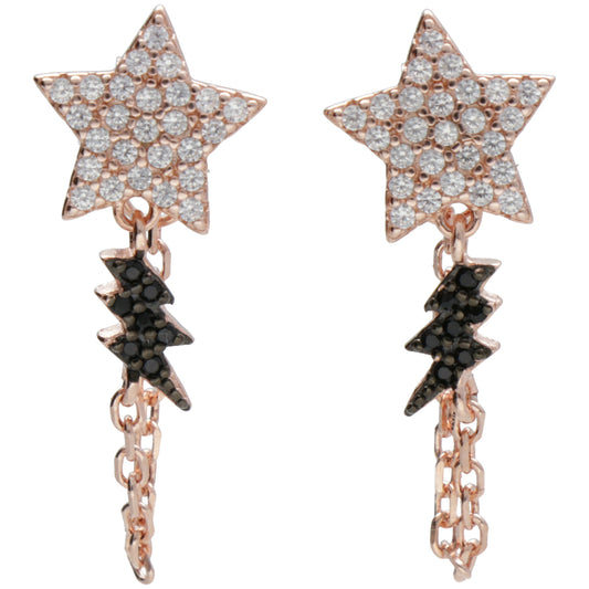 OR STELLA CON CATENA E FULMINE