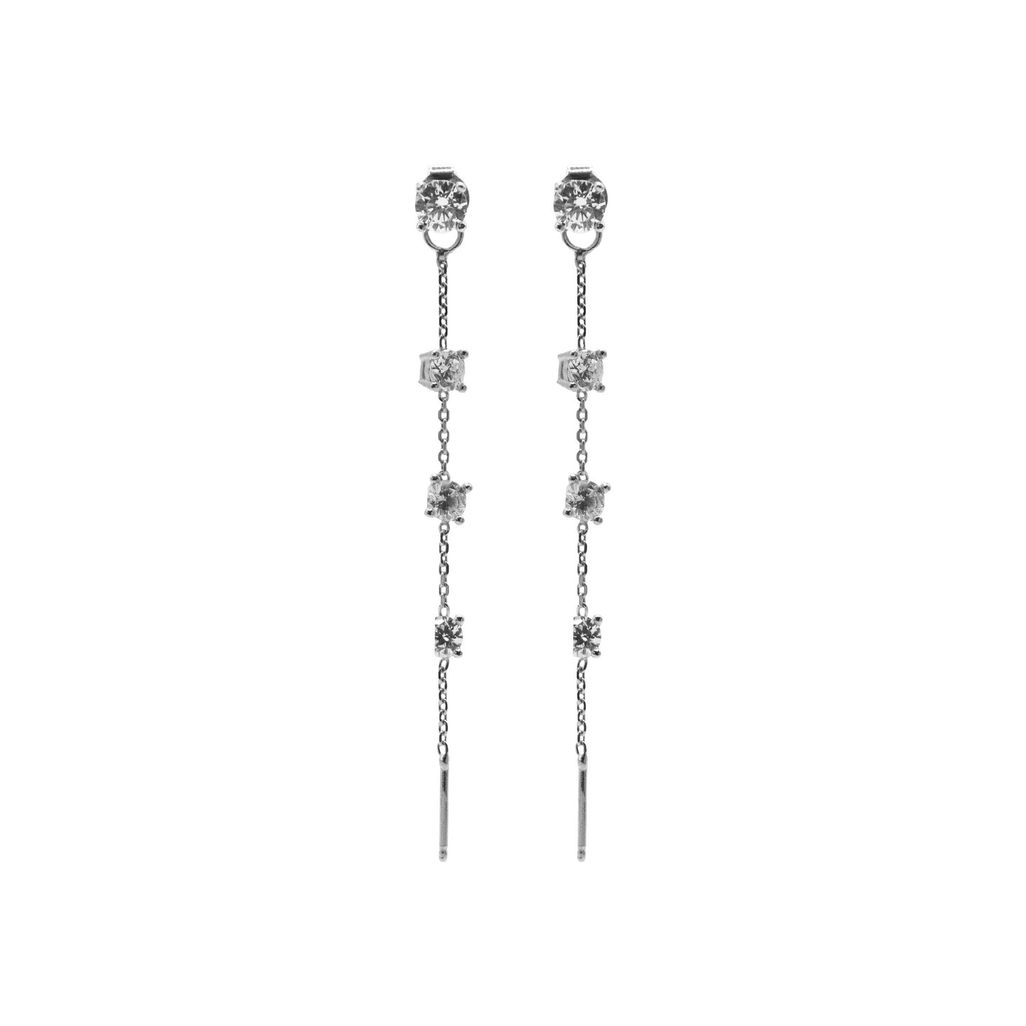 OR LOBO CON 3 ZIRC PENDENTI