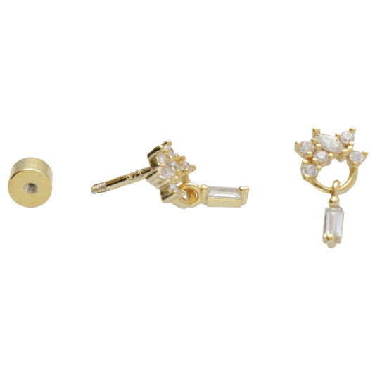 PIERCING CERCHIO CON PENDENTE E CHIUSURA A VITE