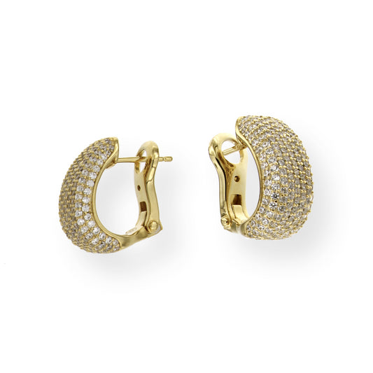 OR CLIP CON PERNO MEZZALUNA ZIRCONI