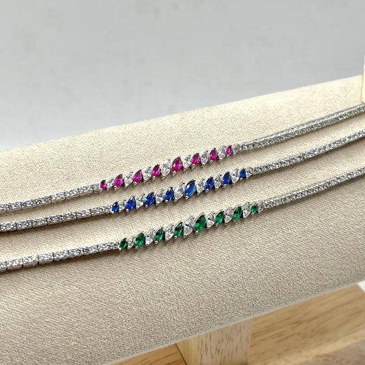 BR TENNNIS ZIRC E PIETRE COLORATE