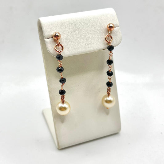 OR LUNGO PERLINE NERE PERLA FINALE