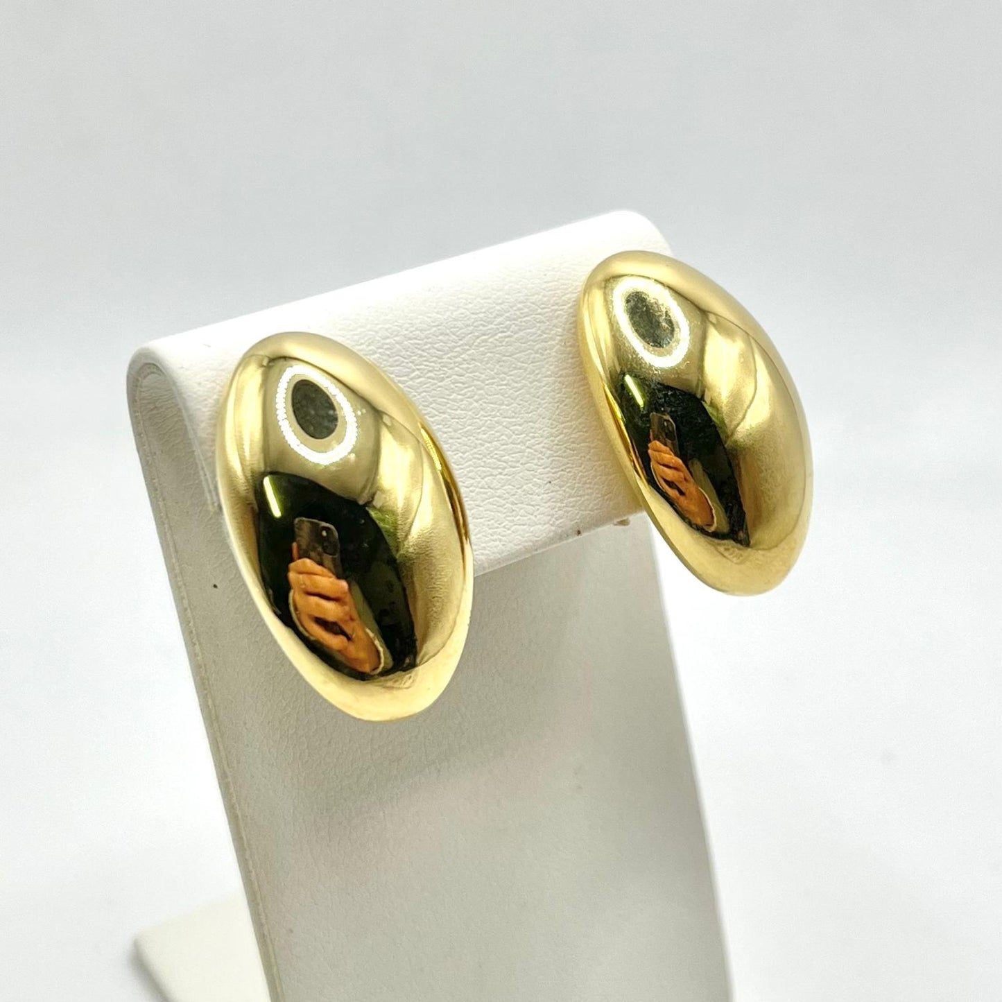 OR CLIP CON PERNO OVALE LISCIO