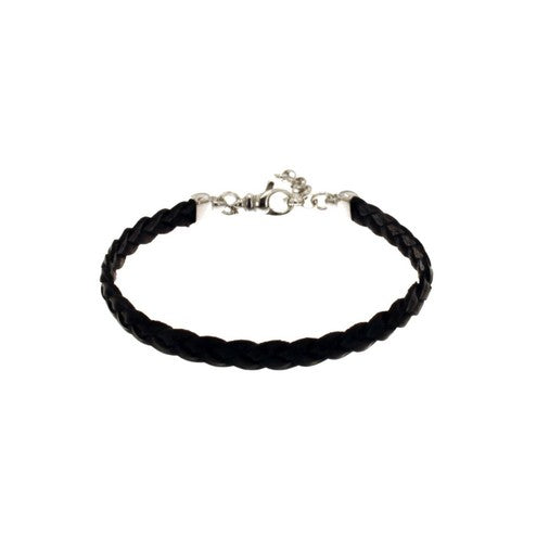 BR UOMO PELLE INTRECCIATA