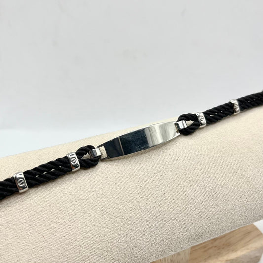 BR CORDINO 7MM INTRECCIATO TARGA 4X1CM