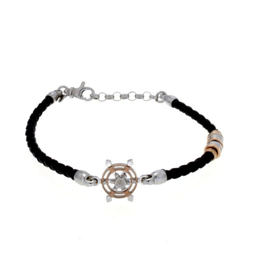 BR UOMO PELLE INTR E TIMONE BICOLORE