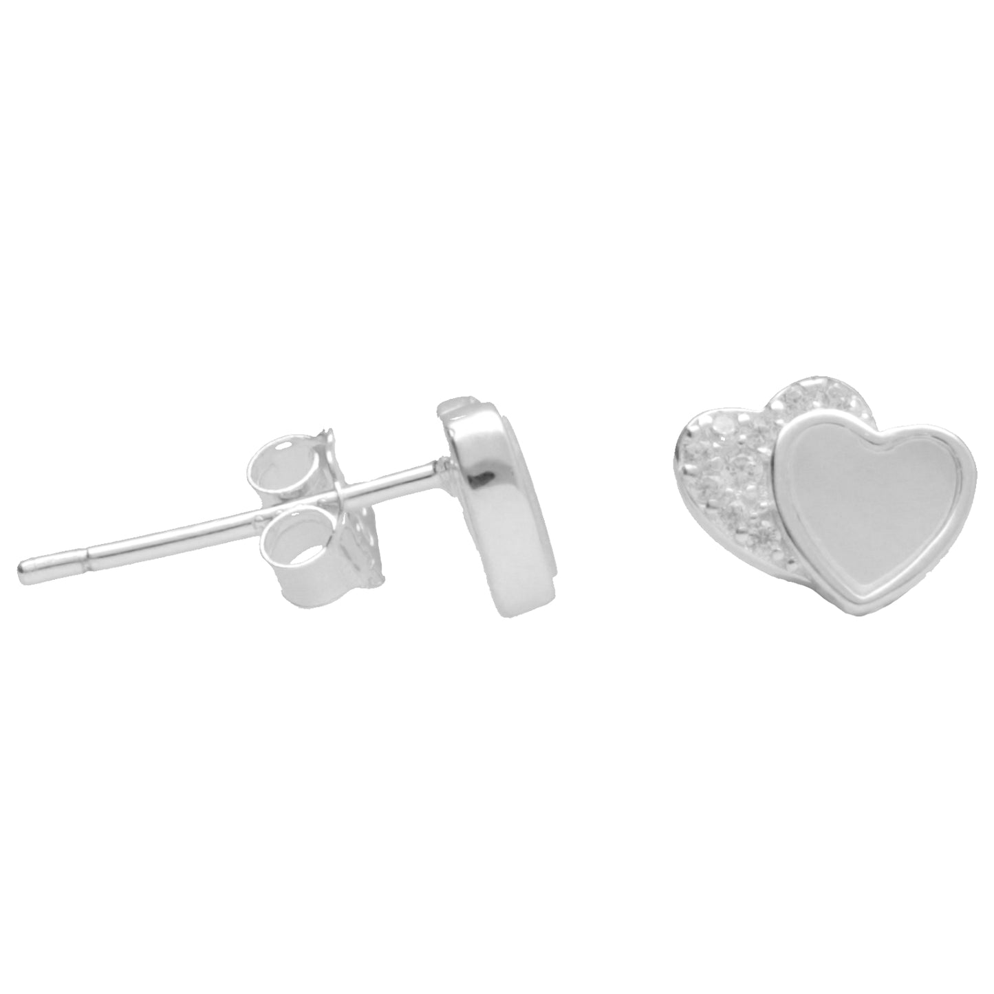 OR DOPPIO CUORE ZIRC E MADREPERLA