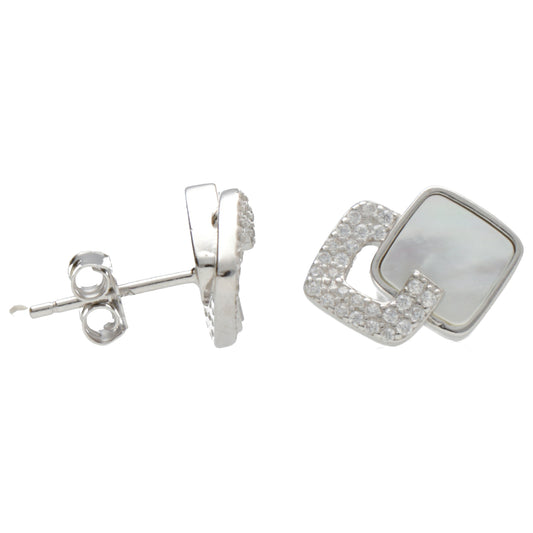 OR DUE ROMBI ZIRC E MADREPERLA