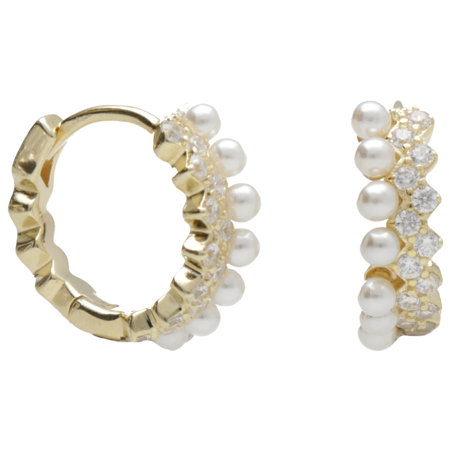 OR CERCHIO ZIRC E PERLE