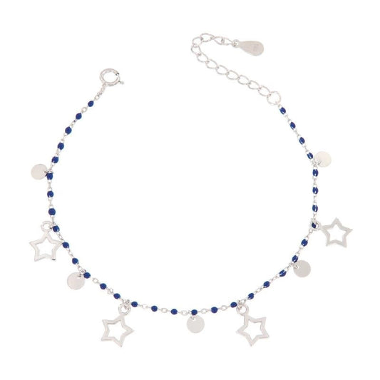 BR PERLINE BLU E CHARM STELLA E CERCHI