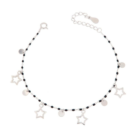 BR PERLINE NERE E CHARM STELLE E CERCHI