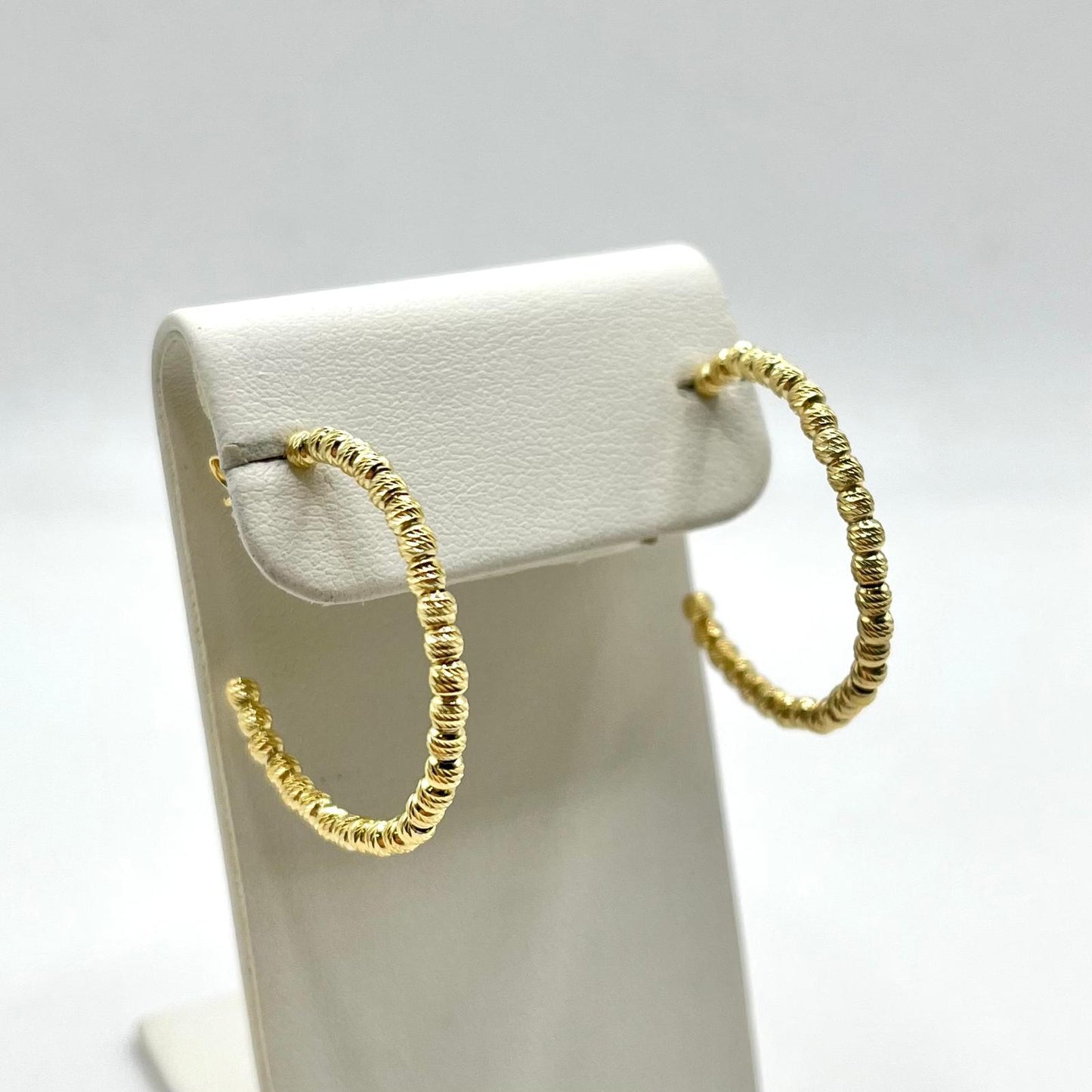 CERCHI 2,7CM PALLINE DIAMANTATE