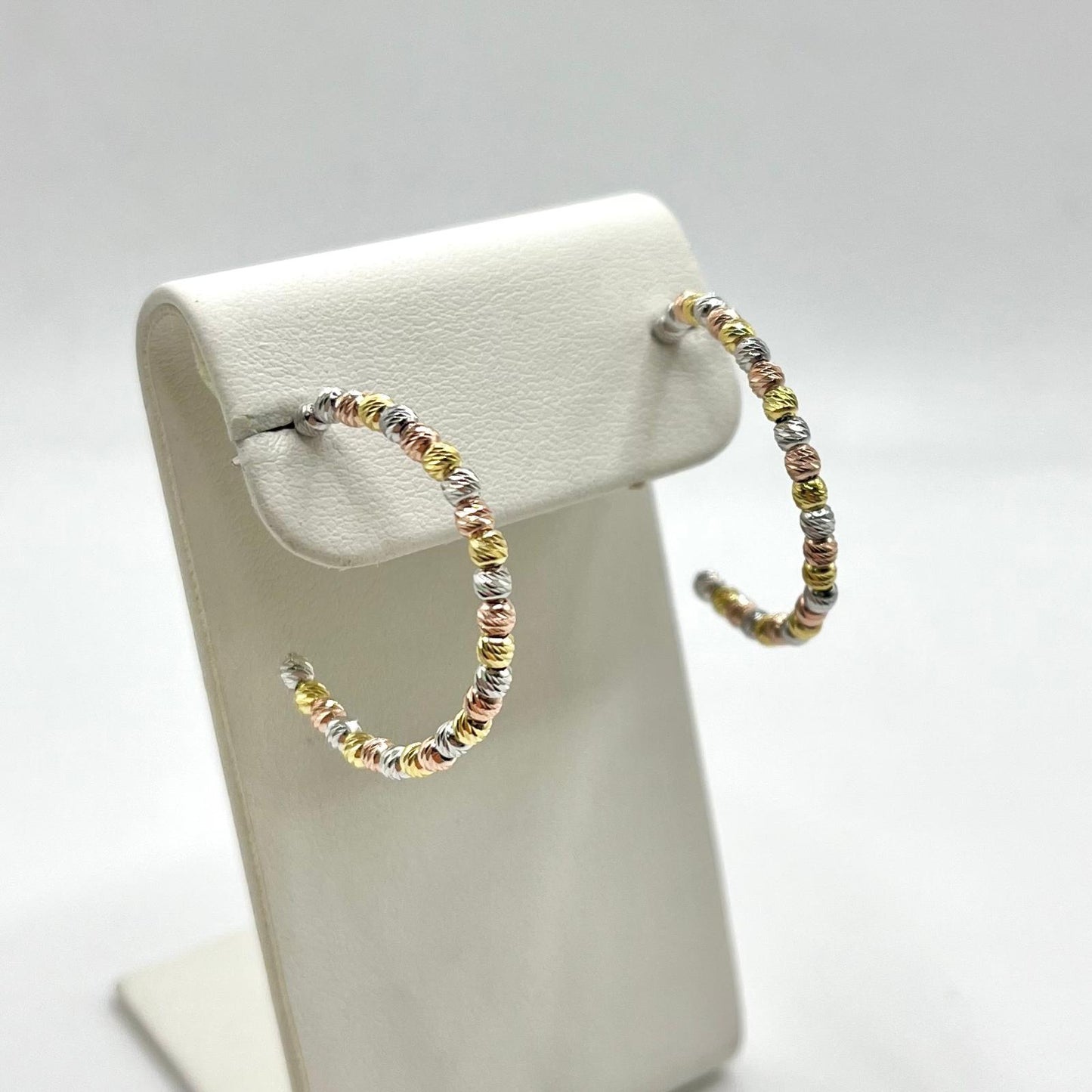 CERCHI PALLINE DIAMANTATE 3 COLORI