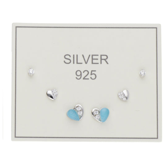 SET OR CUORI AZZURRI MADREPERLA E ZIRC