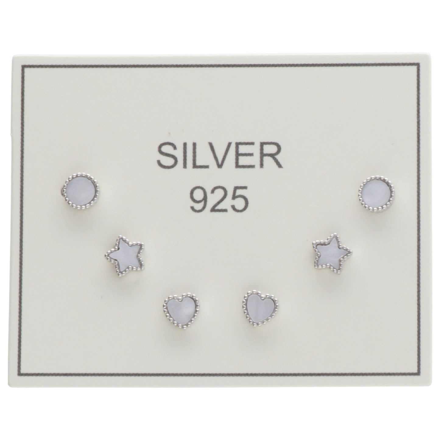 SET OR BIANCO STELLE CUORI CERCHIO