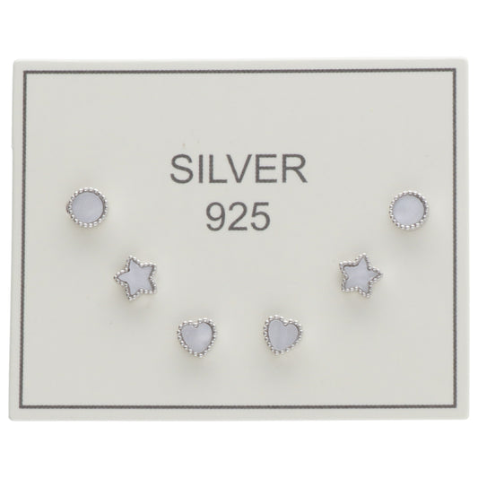 SET OR BIANCO STELLE CUORI CERCHIO