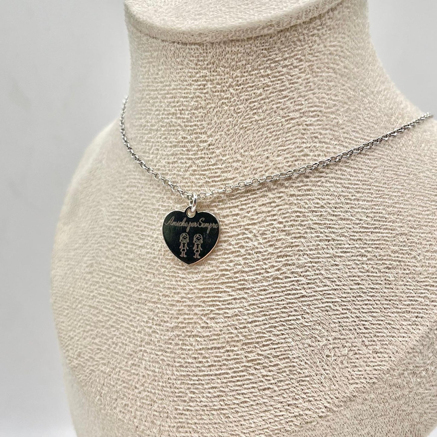 CL CIONDOLO CUORE CON INCISIONE