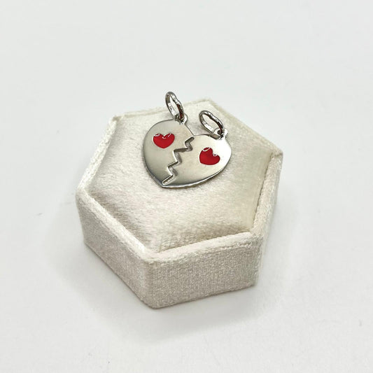 CN CUORE SPEZZATO CON CUORE ROSSO