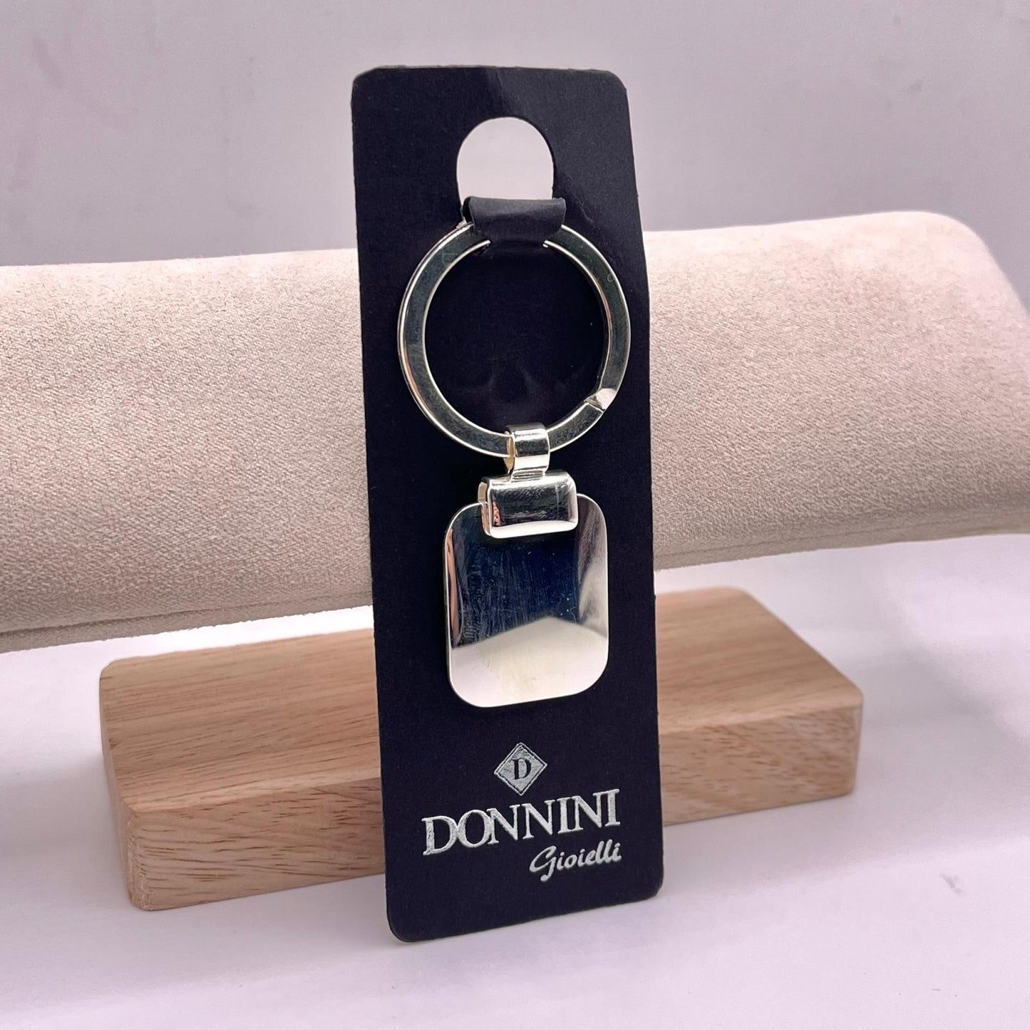 PORTACHIAVI ARGENTO TARGHETTA LISCIA