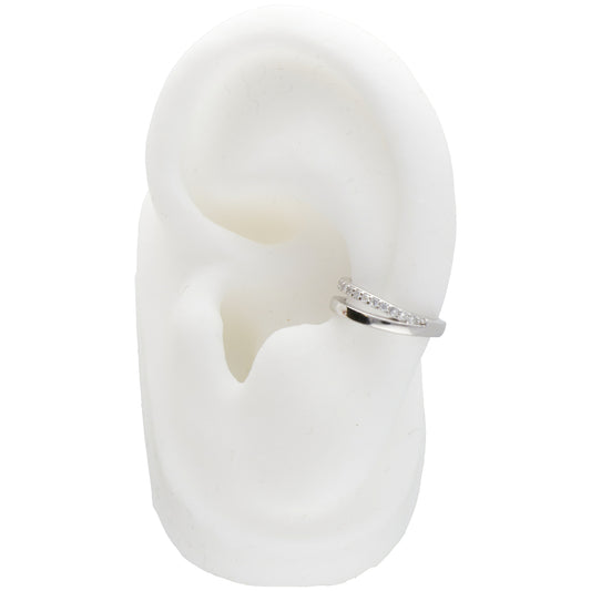 EARCUFF 2 FILI LISCIO E ZIRCONI