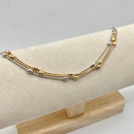 BR TRE FILI E PERLINE OVALI