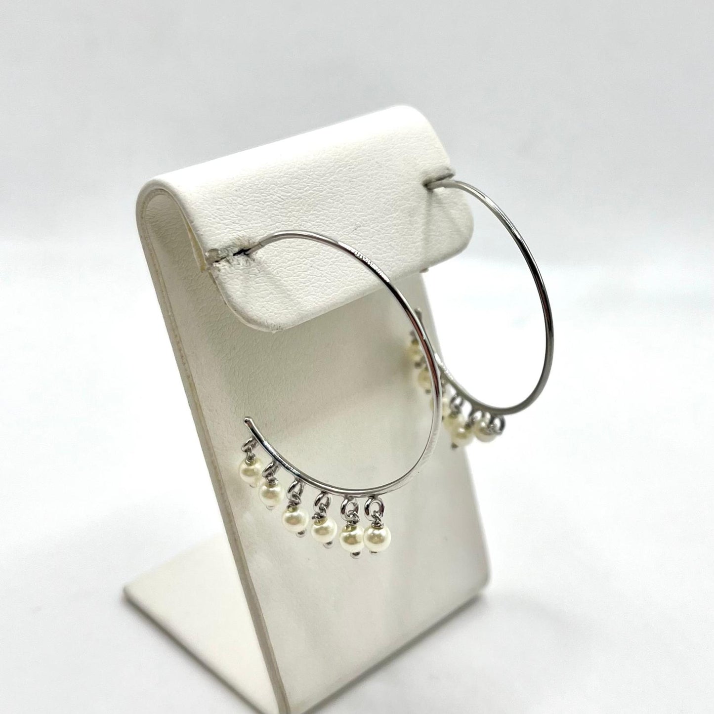 CERCHIO 3,2 CM PERLINE PENDENTI