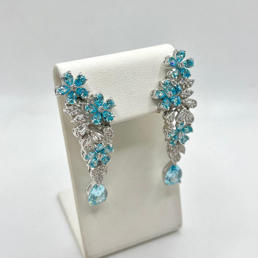 OR PENDENTI FIORI E ZIRC