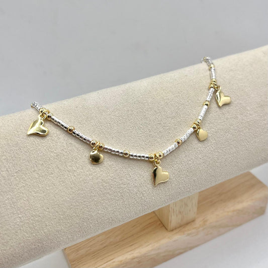 DD RONDELLE E PALLINE CON CUORI LISCI