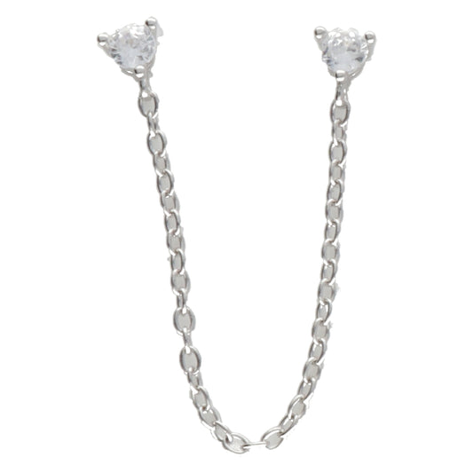 OR DOPPIA FARFALLA ZIRC CON FILO PEND