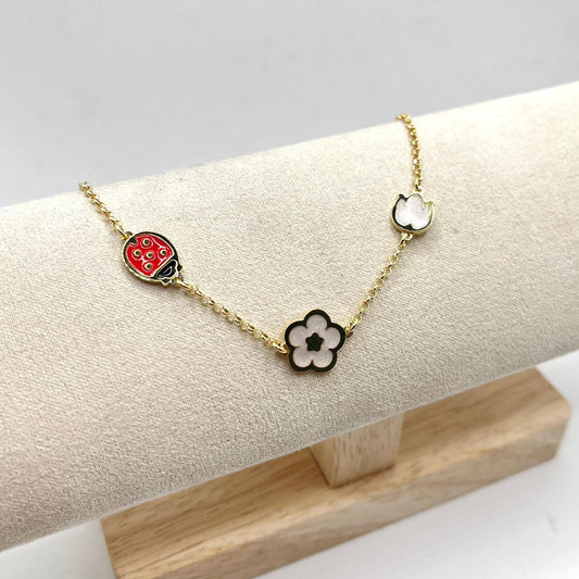 BR COCCINELLA FIORE E TULIPANO