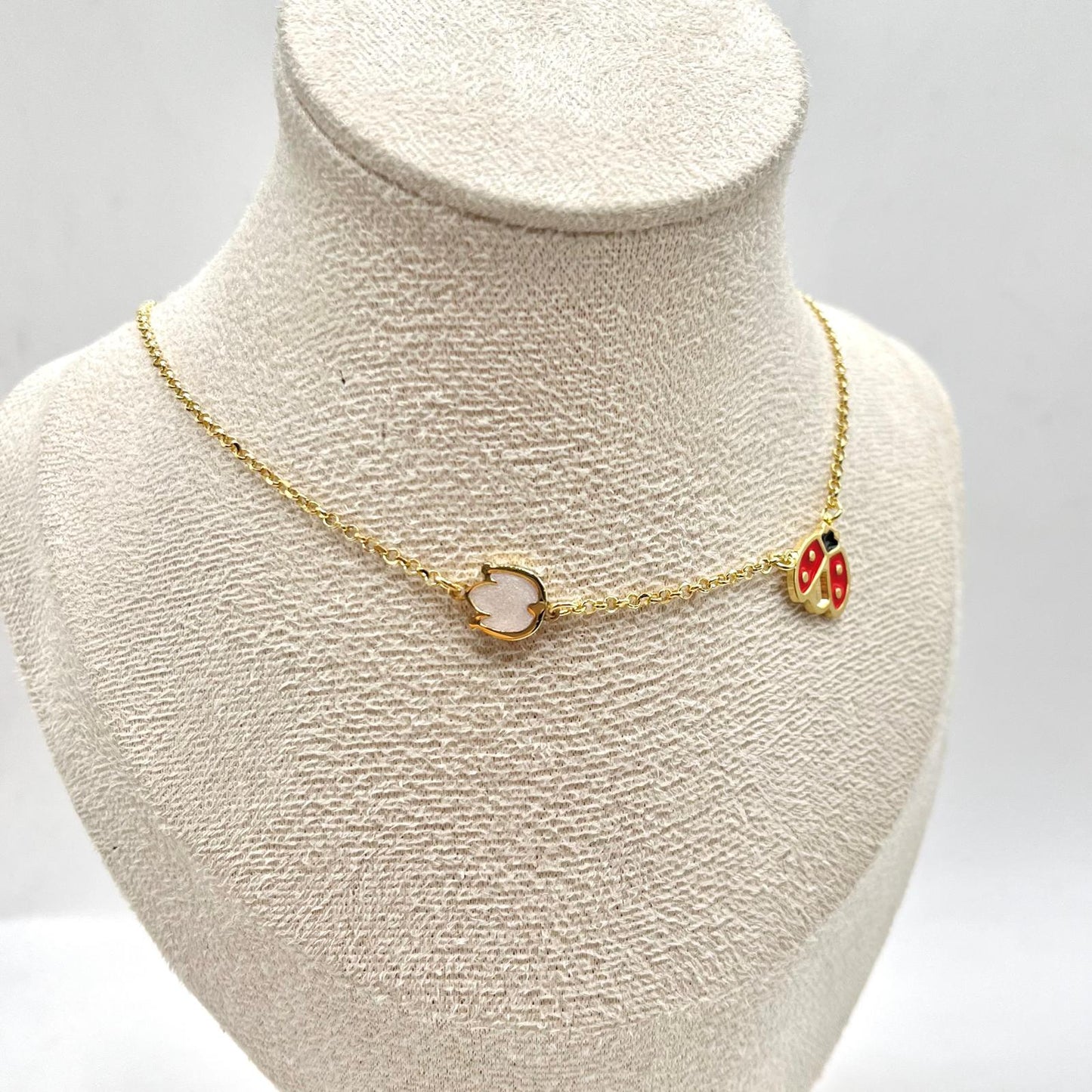 CL COCCINELLA APERTA E TULIPANO